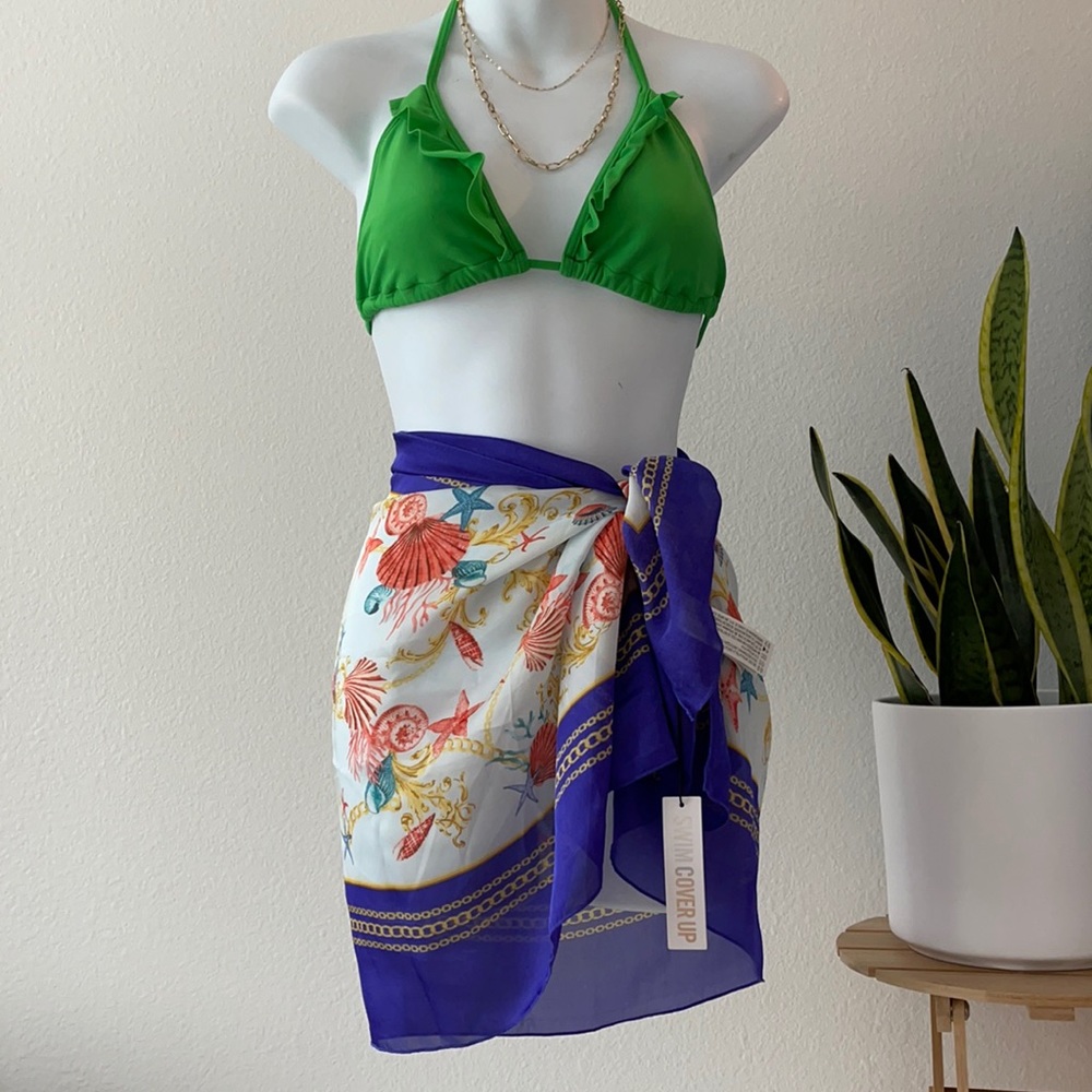 Forever 21 Sheer Seashell Swim Cover Up